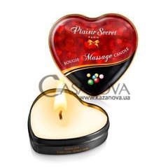 Основное фото Массажная свеча сердце Plaisirs Secrets Bougie Massage Candle жевательная резинка 35 мл