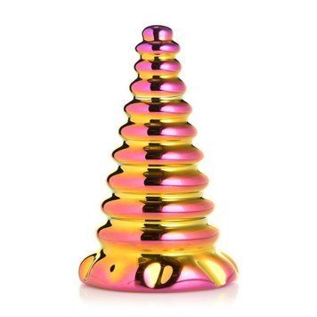 Основне фото Скляний фентезійний фаллоімітатор Creature Cocks Twilight Rainbow Glass Dildo різнокольоровий 16 см