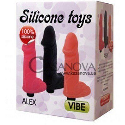 Основное фото Реалистичный вибратор Silicone Toys Alex чёрный 11 см