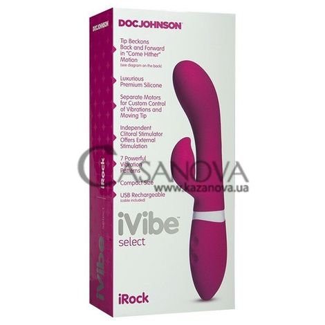 Основне фото Rabbit-вібратор Doc Johnson iVibe Select iRock рожевий 20,3 см