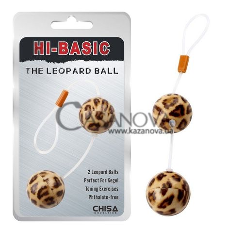 Основное фото Вагинальные шарики Chisa Hi-Basic Leopard Ball бежево-коричневые