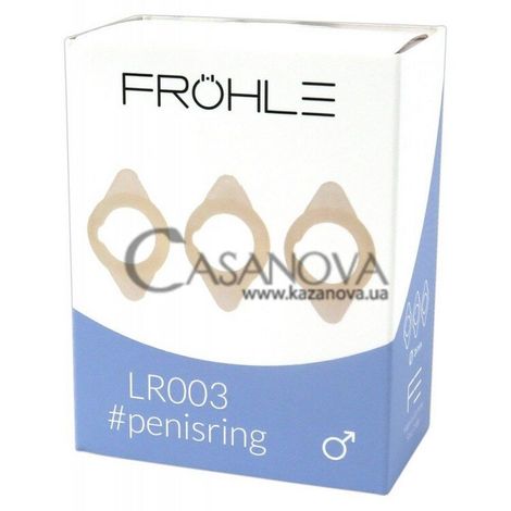 Основное фото Набор из 3 эрекционных колец Frohle LR004 #Penisring прозрачный