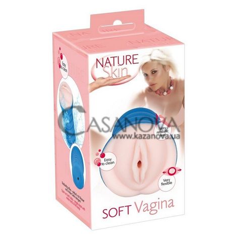 Основное фото Мастурбатор-вагина Nature Skin Soft Vagina телесный