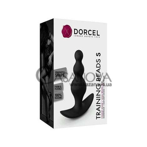 Основное фото Анальная пробка Dorcel Training Beads S чёрная 10 см