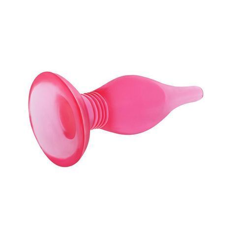 Основное фото Анальная пробка на присоске Butt Plug BI-017006 Pink розовая 14,5 см