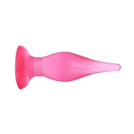 Основное фото Анальная пробка на присоске Butt Plug BI-017006 Pink розовая 14,5 см