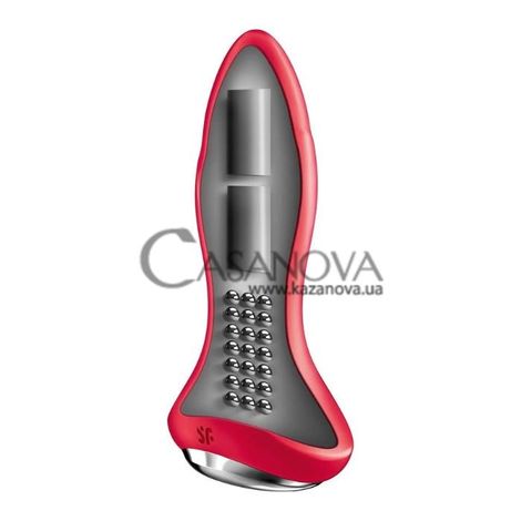 Основне фото Анальна вібропробка з перловим масажем Satisfyer Rotator Plug 1 червона 13 см