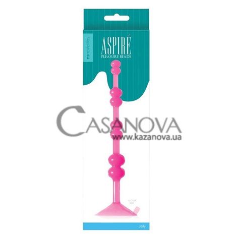 Основное фото Анальная цепочка Aspire Pleasure Beads розовая 18 см