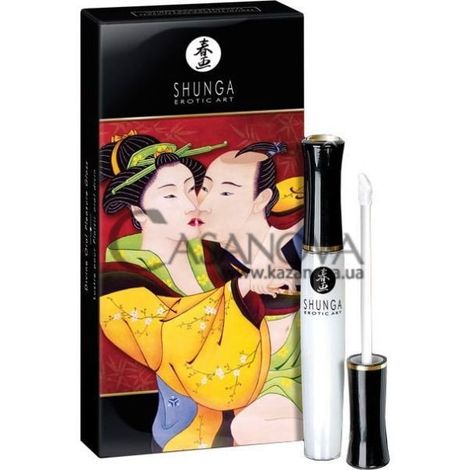 Основное фото Блеск для губ Shunga Divine Oral Pleasure Lipgloss шампанское-клубника 10 мл