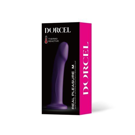 Основне фото Фалоімітатор із термореактивного силікону Dorcel Real Pleasure M фіолетовий 17,5 см