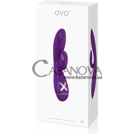 Основне фото Rabbit-вібратор OVO K1 фіолетовий 20 см