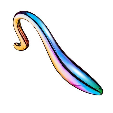 Основне фото Скляний фалоімітатор Dream Toys Elegant Curved Dildo різнокольоровий 18 см