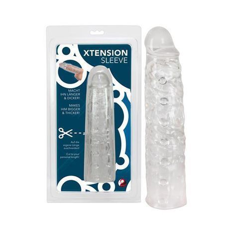 Основное фото Удлиняющая насадка на член Xtension Sleeve прозрачная 22 см