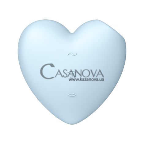 Основное фото Вакуумный стимулятор-сердечко с вибрацией Satisfyer Cutie Heart голубой 7 см