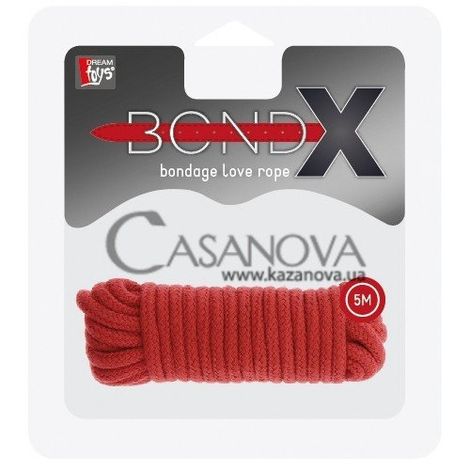 Основное фото Верёвка для бондажа BondX Love Rope красная 5 м