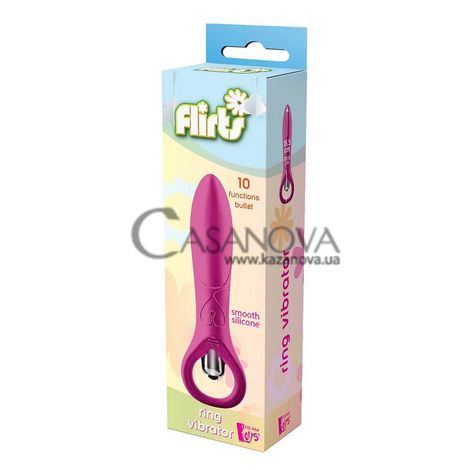 Основное фото Вибратор для точки G Ring Vibrator Flirts розовый 15,5 см