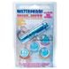 Додаткове фото Кліторальний вібратор із насадками Waterproof Mini Mite блакитний 9,5 см