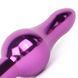 Дополнительное фото Анальная пробка Anal Jewelry Plugs фиолетовая с красным кристаллом 10,3 см
