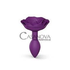 Основное фото Анальная пробка Love To Love Open Roses S Size фиолетовая 11,5 см