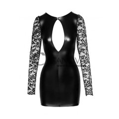 Основное фото Виниловое платье Noir Handmade F253 чёрное