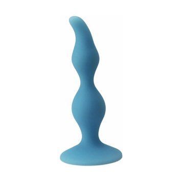 Основное фото Анальная пробка на присоске Loveshop LH49214 синяя 12,5 см