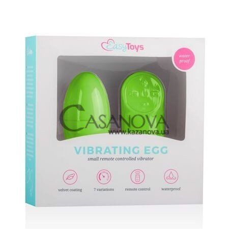 Основное фото Виброяйцо EasyToys Vibrating Egg зелёное