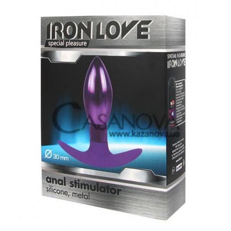 Основное фото Анальная пробка Iron Love IL-28006-VLT фиолетовая 9,6 см