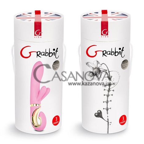 Основное фото Rabbit-вибратор GVibe GRabbit розовый 18 см