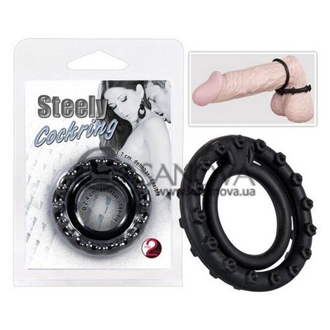 Основное фото Эрекционное кольцо Steely Cockring чёрное