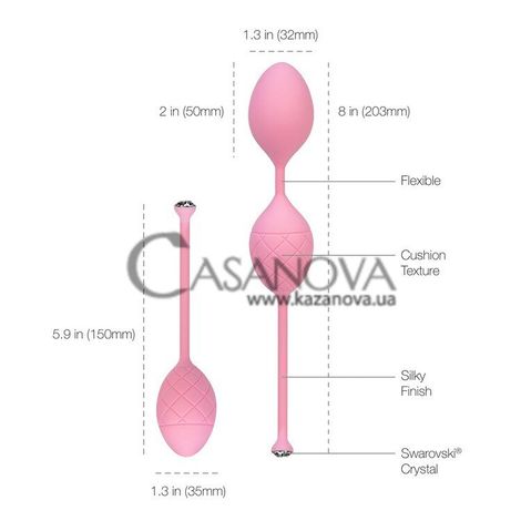 Основне фото Вагінальні кульки Frisky Pillow Talk рожеві