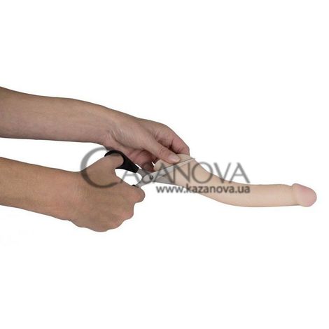 Основное фото Удлиняющая вибронасадка на член Vibrating Sleeve телесная 23 см