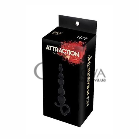 Основное фото Анальная цепочка MAI Attraction Toys №79 чёрная 18 см