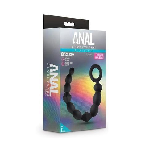 Основне фото Анальний ланцюжок Blush Anal Adventures Platinum Beginner Anal Beads чорний 24,8 см