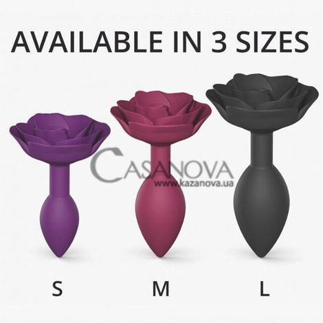 Основное фото Анальная пробка Love To Love Open Roses S Size фиолетовая 11,5 см