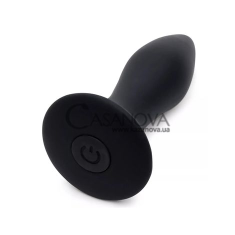 Основное фото Анальная пробка Sensation Vibrating Butt Plug чёрная 8,5 см