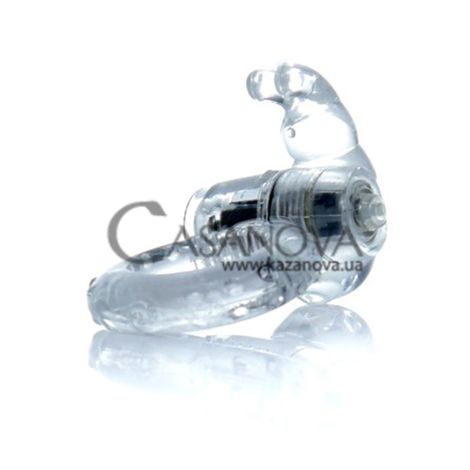 Основное фото Эрекционное кольцо с вибрацией Boss Series Rabbit Vibro CockRing прозрачное