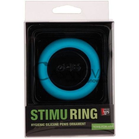 Основное фото Эрекционное кольцо Stimu Ring голубое 4,5 см