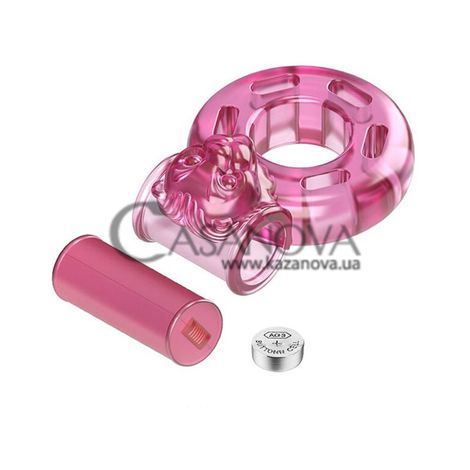 Основне фото Ерекційне віброкільце Pretty Love Vibrator & condom BI-010084 рожеве