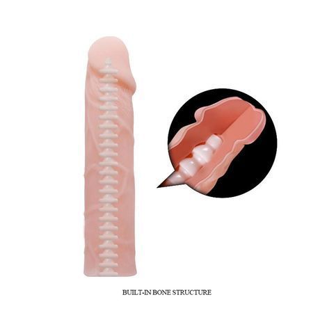 Основне фото Фалоімітатор реалістичний з хребтом Lybaile Sextoy BW-007002G тілесний 16,3 см