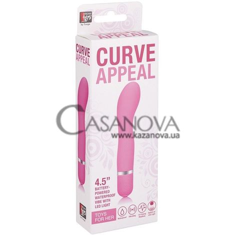 Основное фото Вибратор для точки G Curve Appeal розовый 11,4 см