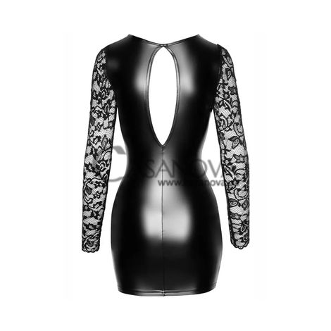 Основное фото Виниловое платье Noir Handmade F253 чёрное