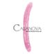 Додаткове фото Двосторонній фалоімітатор Hi-Rubber Born To Create Pleasure 18 Inch рожевий 46 см