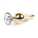 Дополнительное фото Анальная пробка Jewellery Gold Сlear Crystal золотистая 9,5 см