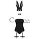 Додаткове фото Костюм кролика Obsessive Bunny costume чорний