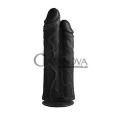Основне фото Фалоімітатор подвійний Xr Brands Double Stuffer 10 Inch Dildo чорний 27 см