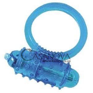 Основне фото Кільце на член із вібрацією Silicone Soft Cock Ring блакитний