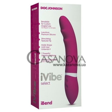 Основное фото Вибратор Doc Johnson iVibe Select iBend розовый 23 см