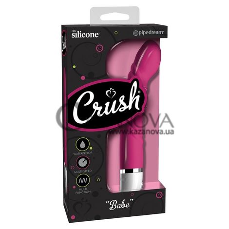 Основное фото Вибратор для точки G Crush Babe розовый 19 см