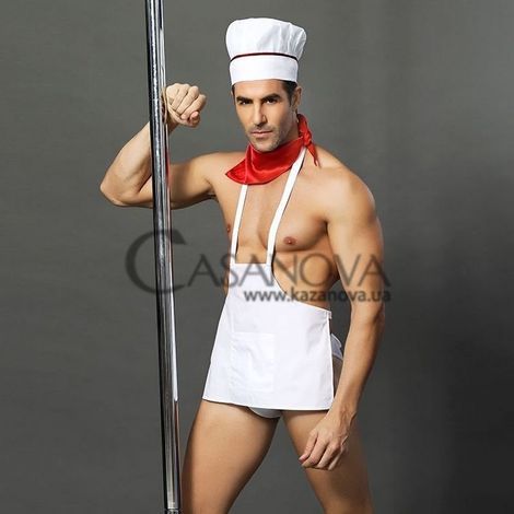 Основне фото Чоловічий еротичний костюм Passion Кухар Вмілий Джек білий