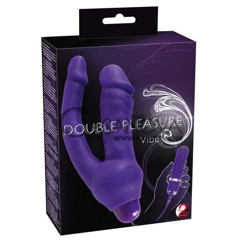 Основное фото Двойной вибратор Double Pleasure Vibe фиолетовый 16 см